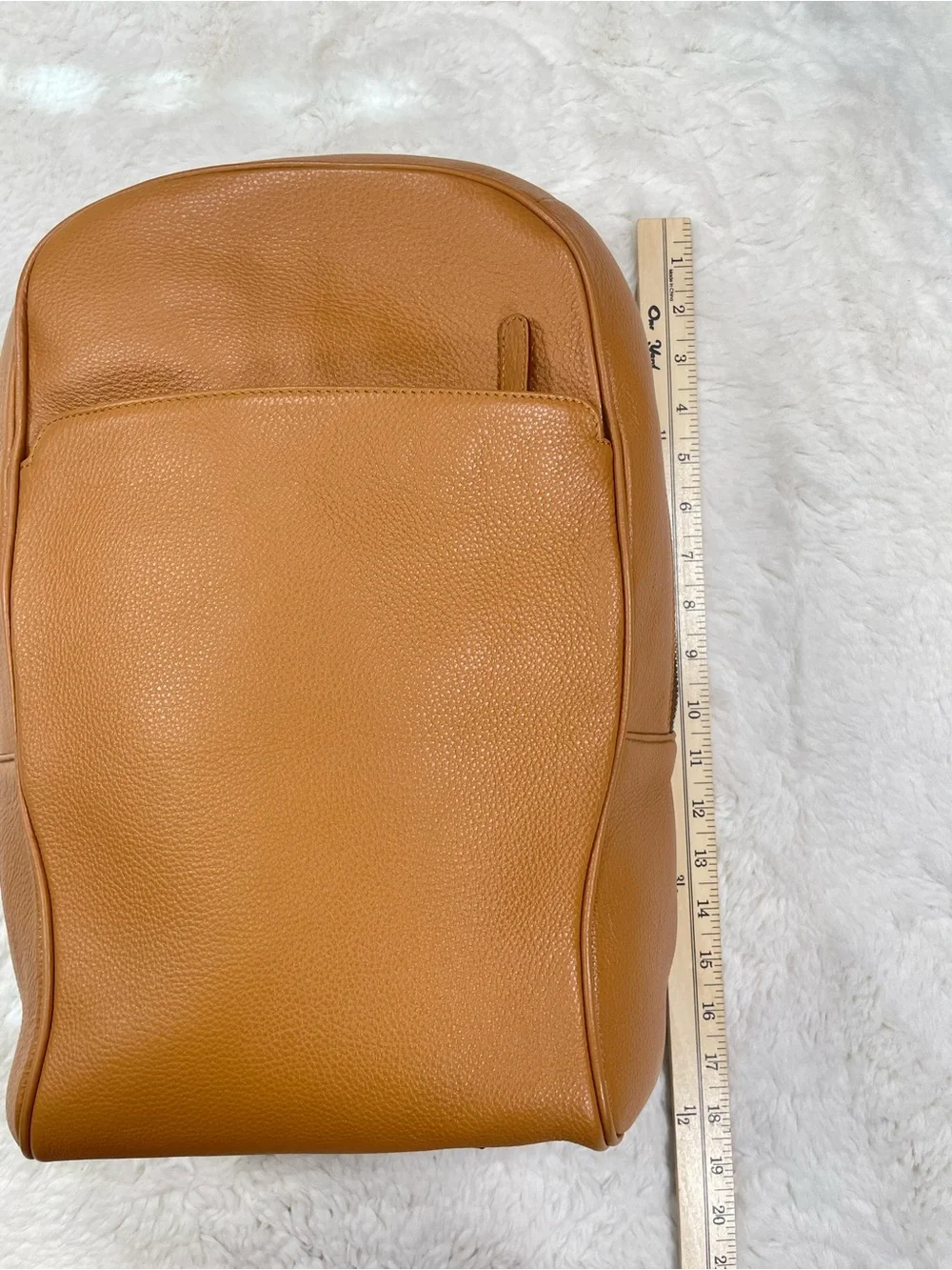 MARUSE Italy Full Grain Leather Laptop Backpack - Like New with Dust Bag